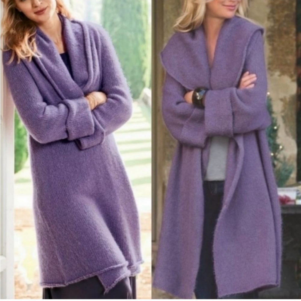 Soft Surroundings Lavender Women's Cardigan
